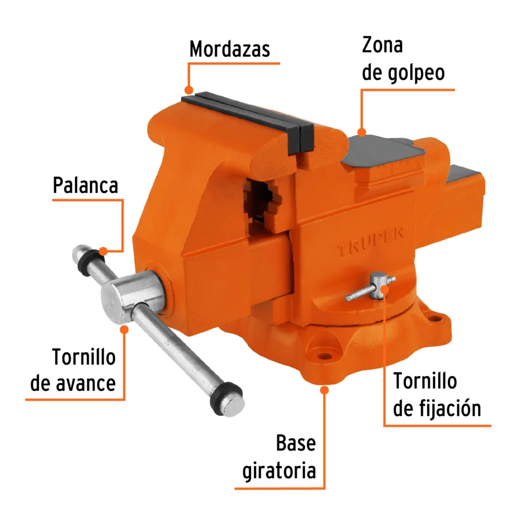 Tornillo de banco Truper 18594 TA-6 de 6 pulgadas