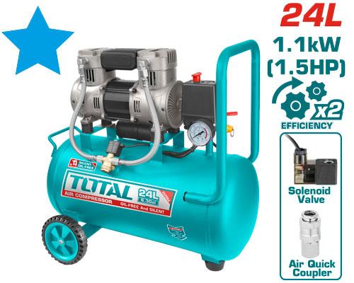Compresor de aire Total UTCS1110242 24 litros